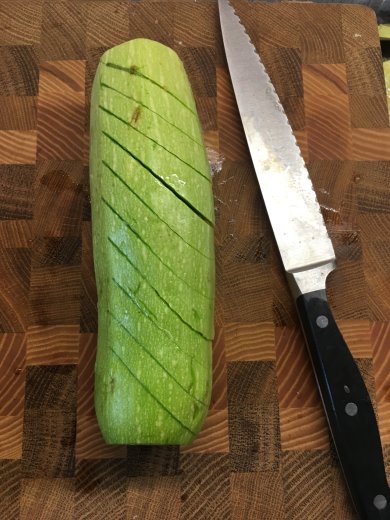 Закуска "Дымок"- кабачок и баклажан 🍆 с копченой грудинкой. - Шаг 2