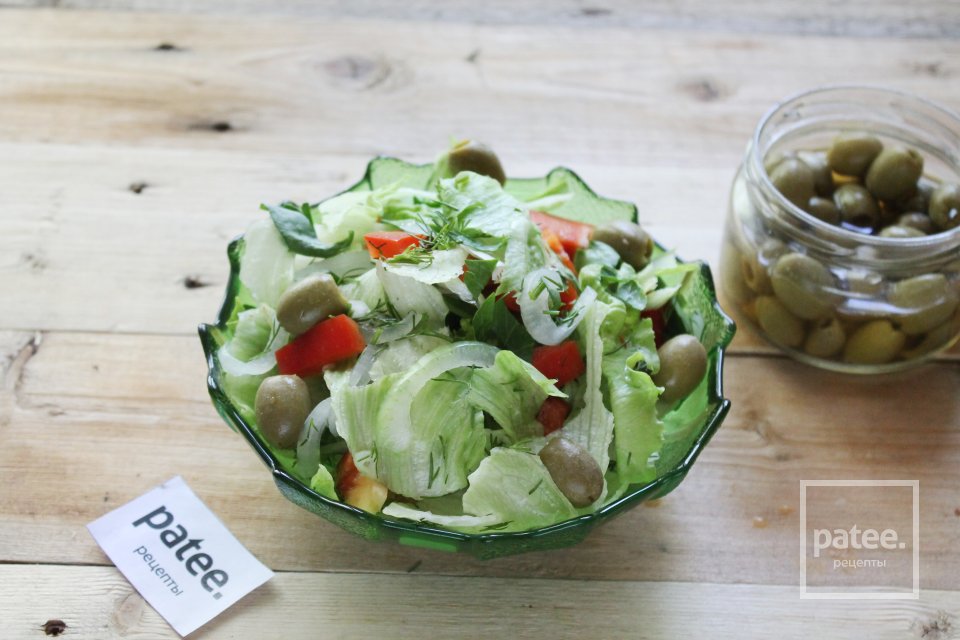 Зеленый салат с копченой грудинкой - Шаг 14
