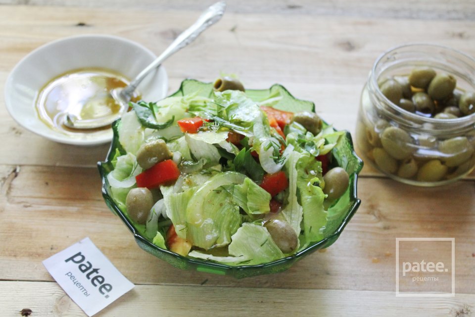 Зеленый салат с копченой грудинкой - Шаг 15