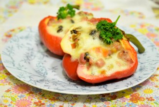 Сладкий перец с моцареллой