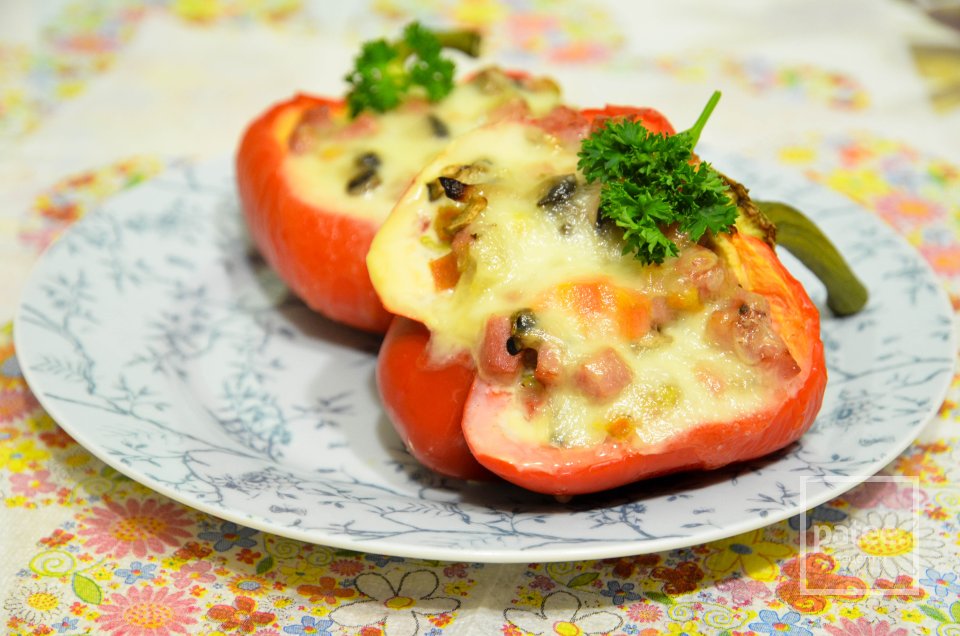 Сладкий перец с моцареллой - Шаг 8