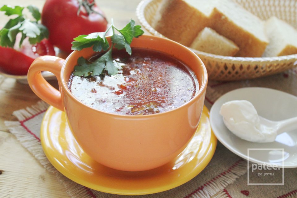 Постный борщ с килькой в томате - Шаг 17