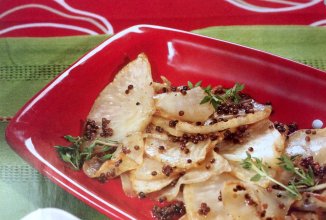 Сельдерей в горчичном соусе.