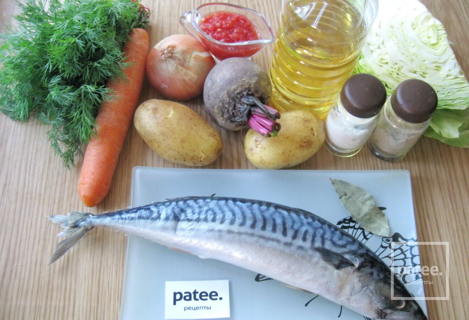 Борщ на рыбном бульоне - Шаг 1