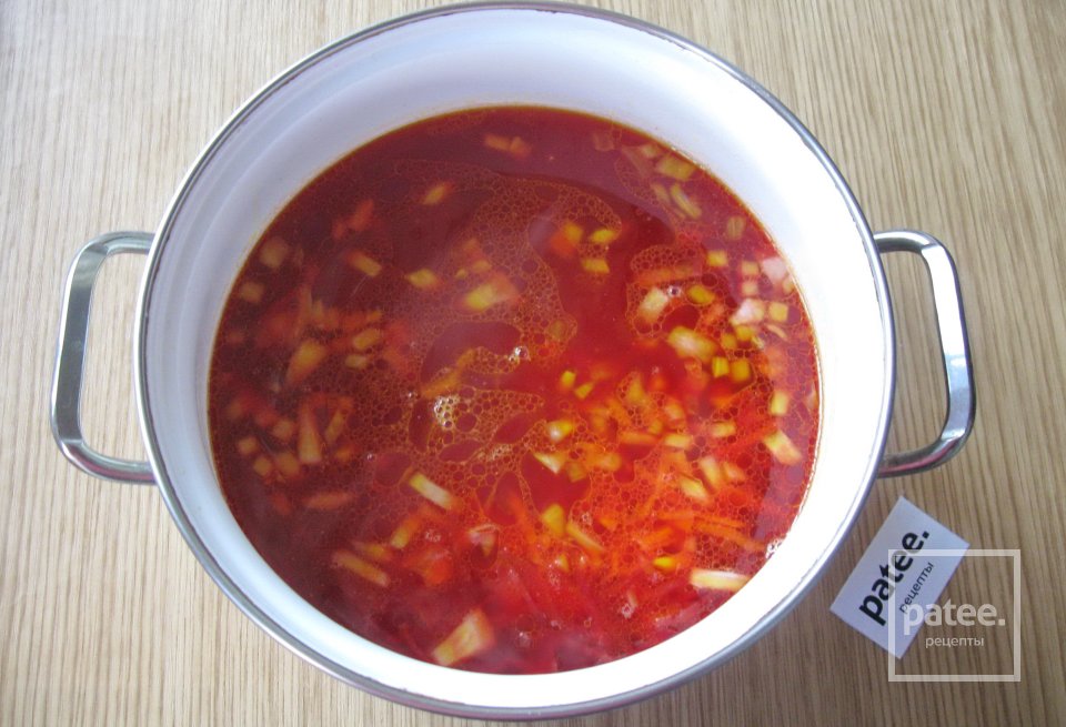 Борщ на рыбном бульоне - Шаг 11