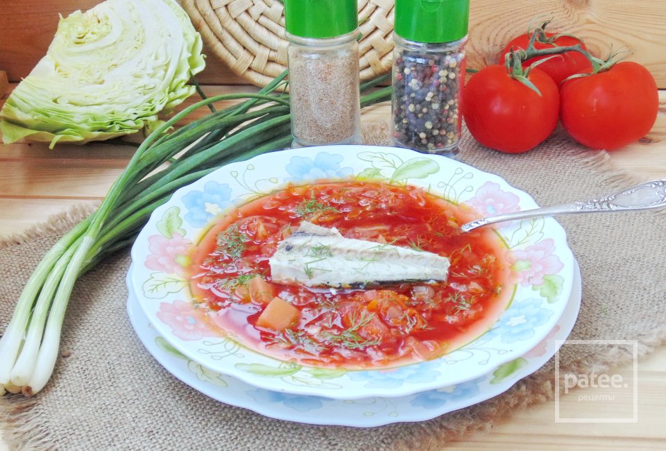 Борщ на рыбном бульоне - Шаг 19