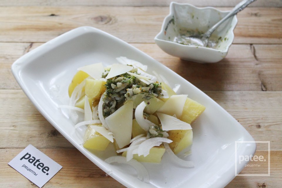 Картофельный салат с пикантной заправкой - Шаг 21
