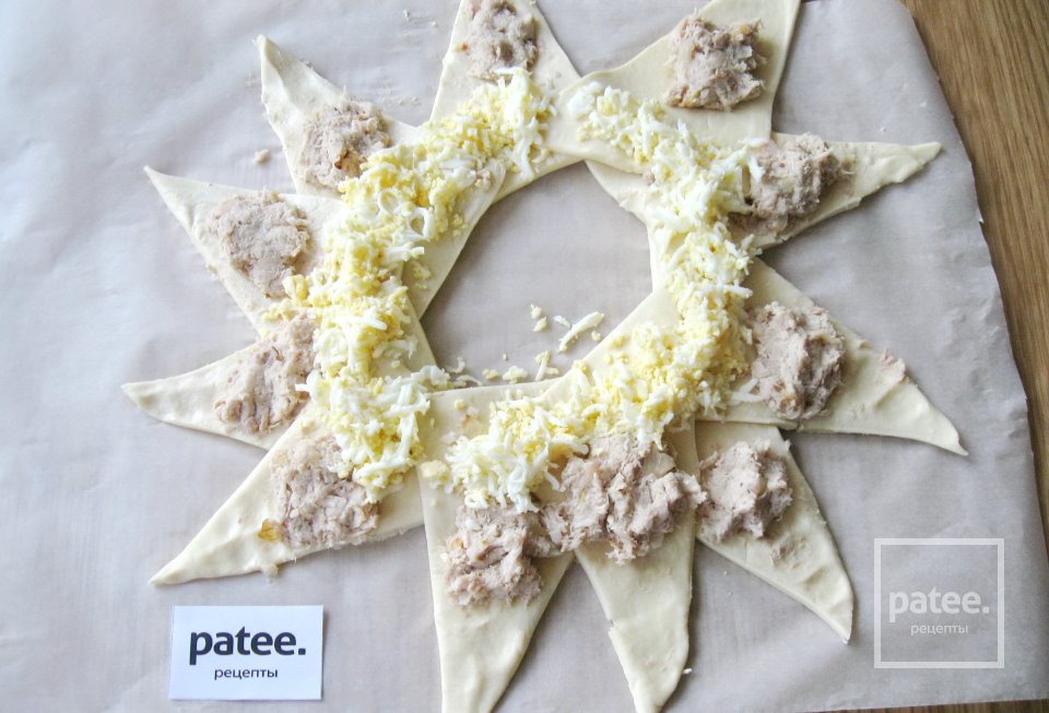Слоеный пирог с курицей - Шаг 9