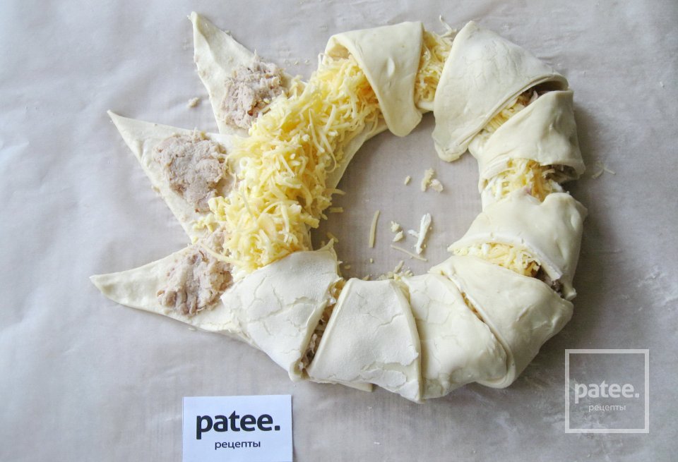 Слоеный пирог с курицей - Шаг 11
