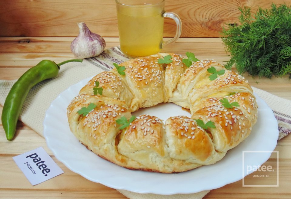 Слоеный пирог с курицей - Шаг 16