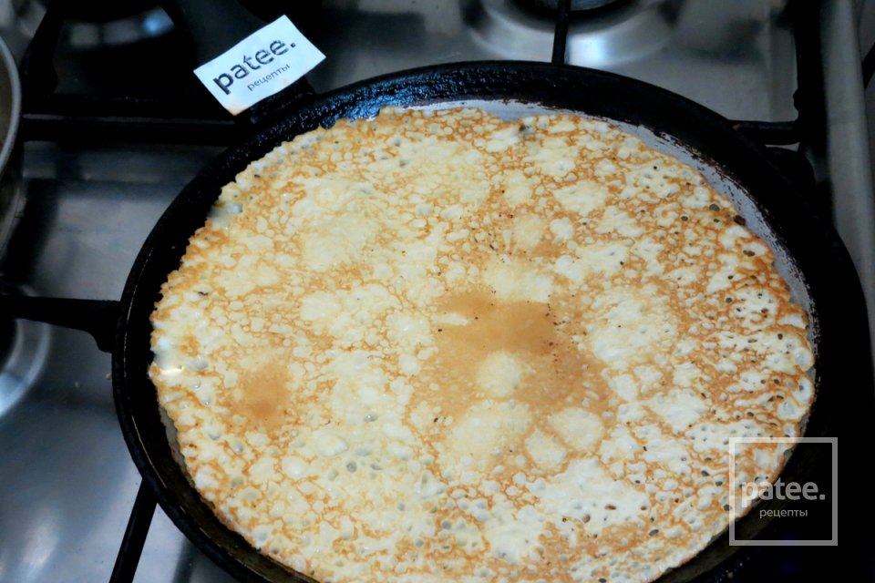 Блины со свининой и сыром - Шаг 15