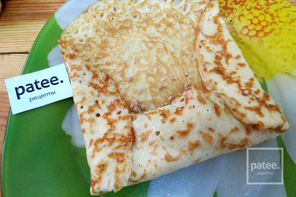 Блины со свининой и сыром - Шаг 16