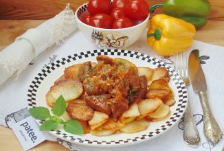 Жаркое из свинины с картофелем в духовке