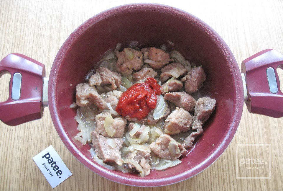 Жаркое из свинины с картофелем в духовке - Шаг 10