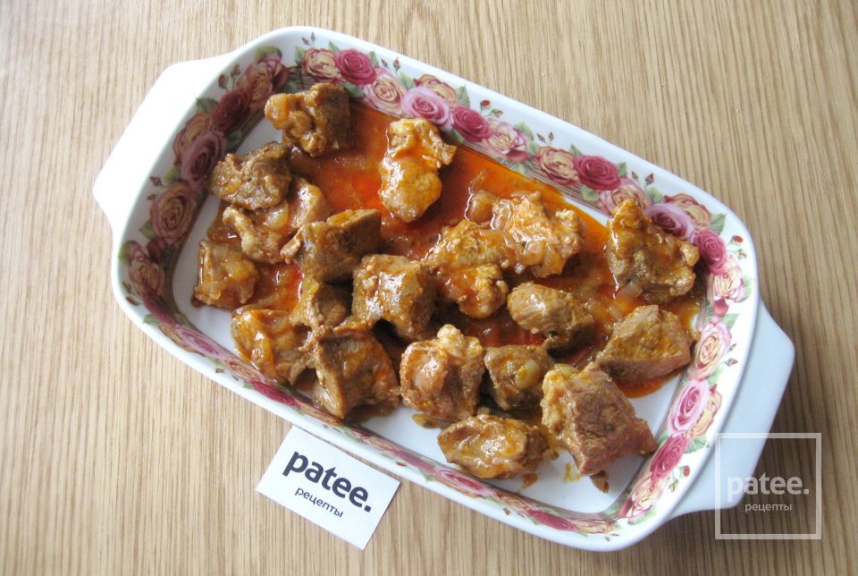 Жаркое из свинины с картофелем в духовке - Шаг 15