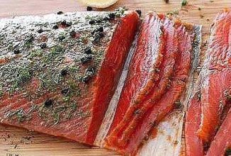 Красная рыба быстрой засолки