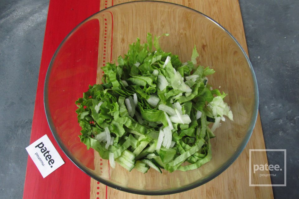 Салат с курицей и огурцом - Шаг 8