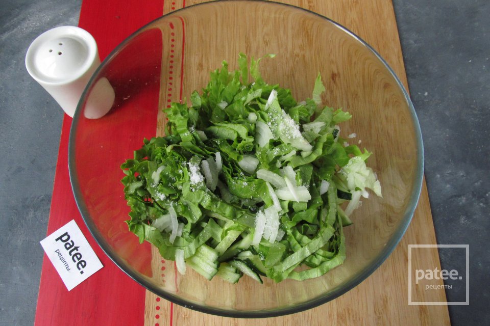 Салат с курицей и огурцом - Шаг 9