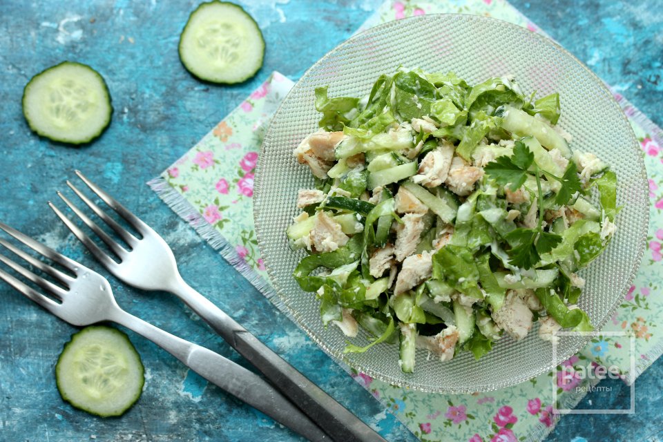 Салат с курицей и огурцом - Шаг 12