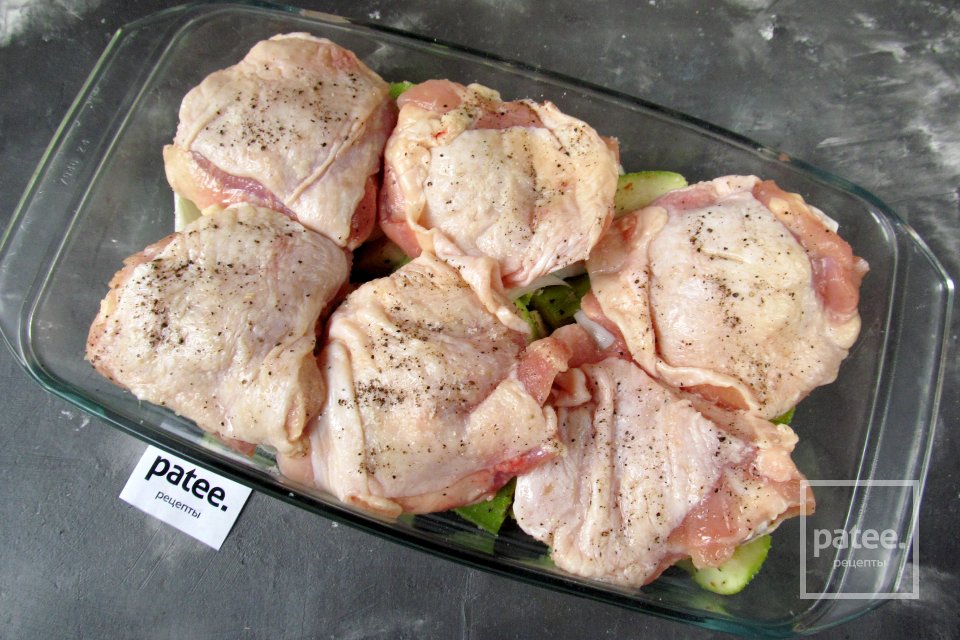 Курица с кабачками в духовке - Шаг 13