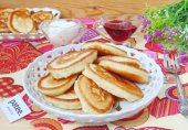 Пышные оладьи на кефире без яиц