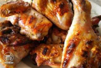 Шашлык из окорочков с мармеладным соусом