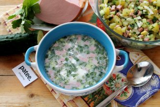 Окрошка на огуречном рассоле