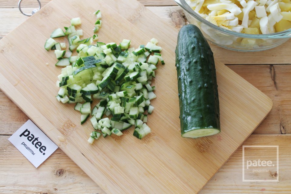 Окрошка на огуречном рассоле - Шаг 7