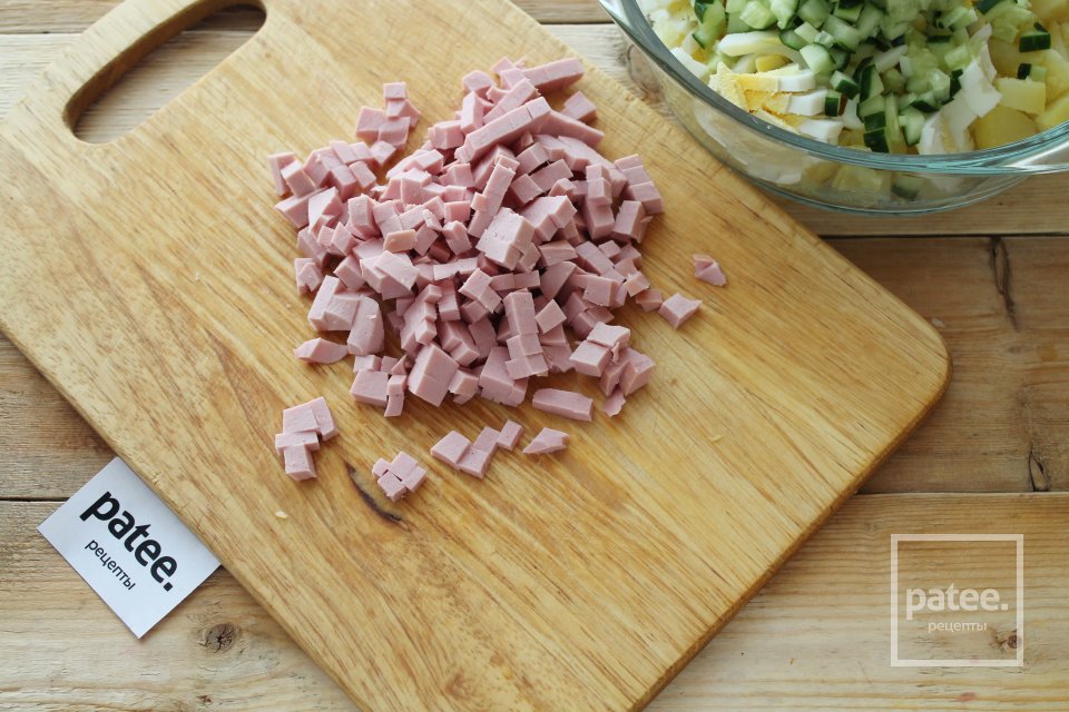 Окрошка на огуречном рассоле - Шаг 8