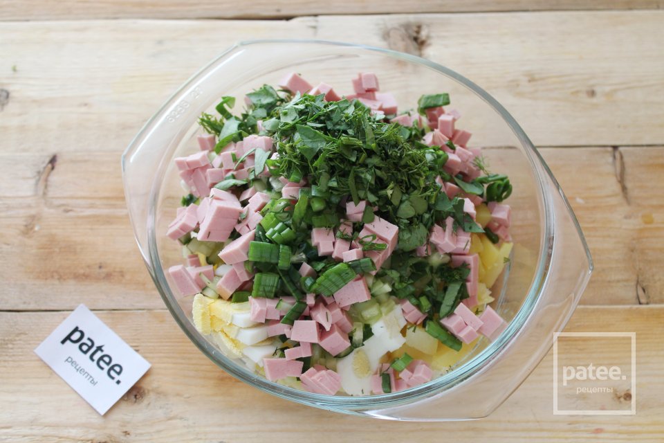 Окрошка на огуречном рассоле - Шаг 11