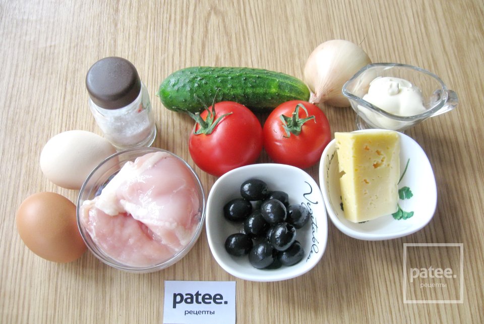 Салат "Арбузная долька" - Шаг 1