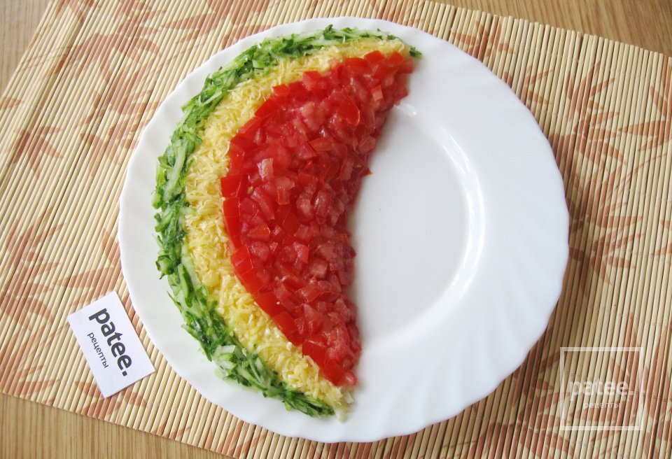 Салат "Арбузная долька" - Шаг 11