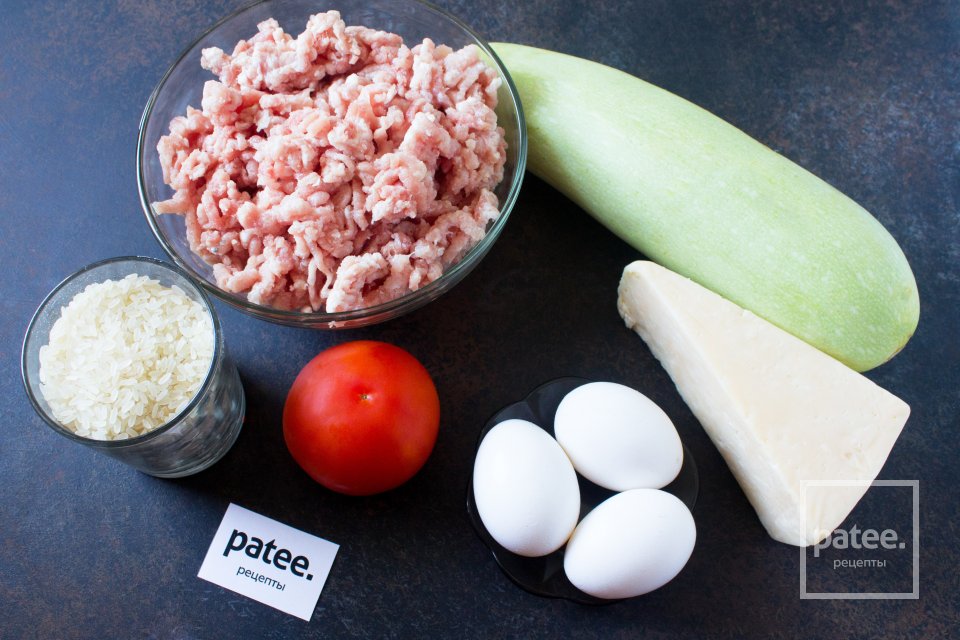 Запеканка из кабачков с фаршем - Шаг 1