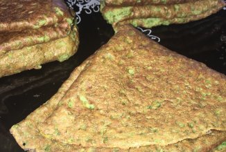 Веган блинчики из шпината