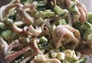 Салат с кальмаром