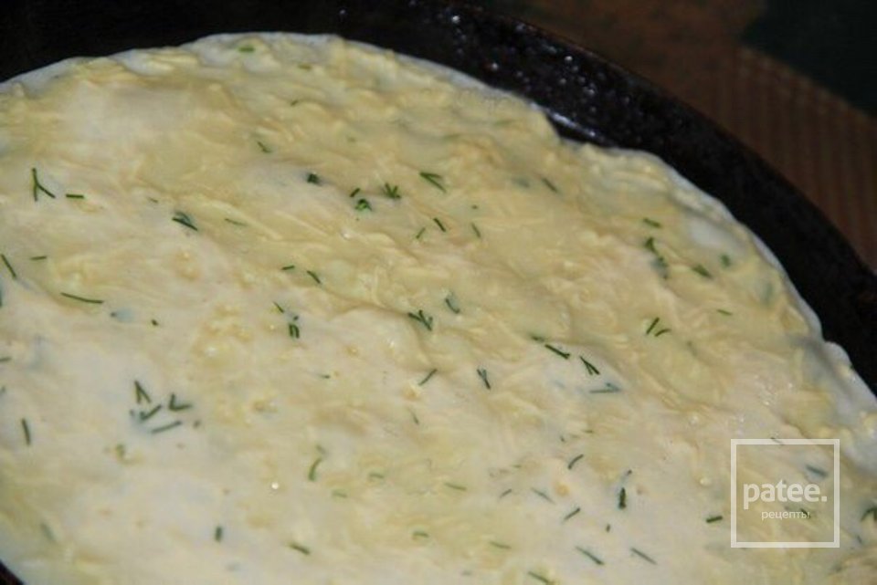 Сырные блинчики с зеленью - Шаг 3