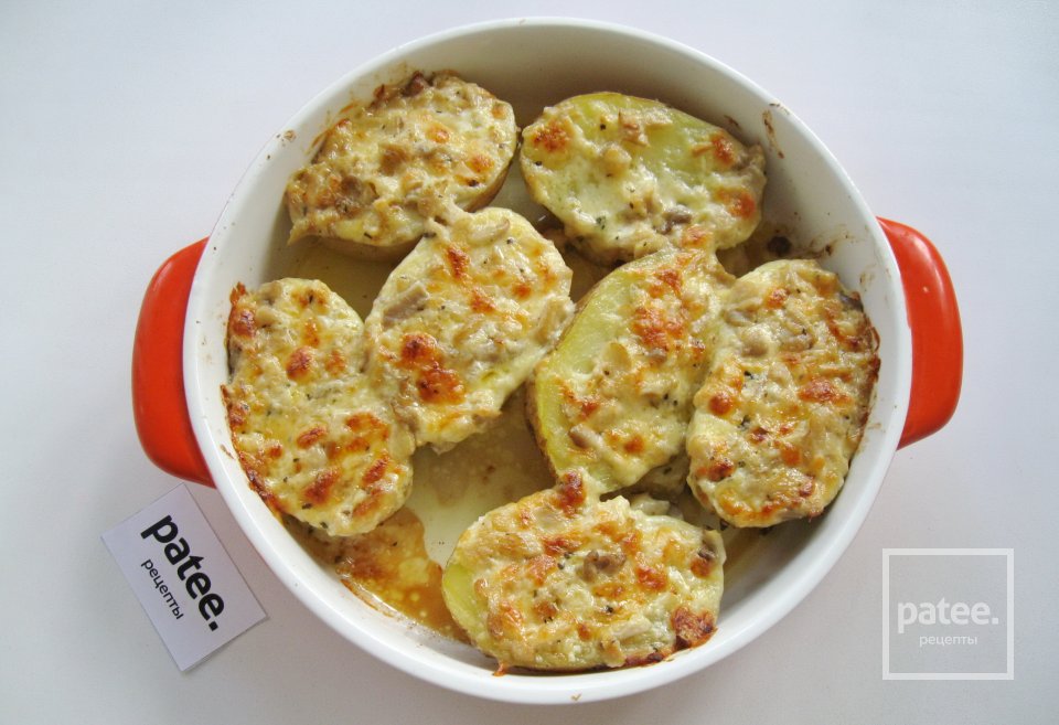 Запеченный картофель с чесночно-грибным маслом - Шаг 12