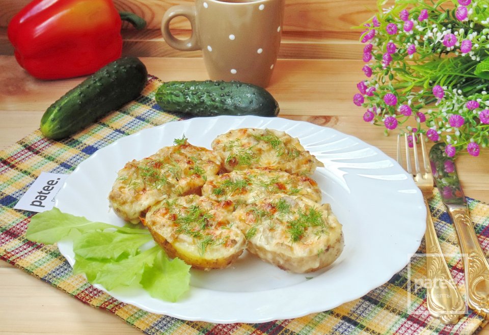 Запеченный картофель с чесночно-грибным маслом - Шаг 14