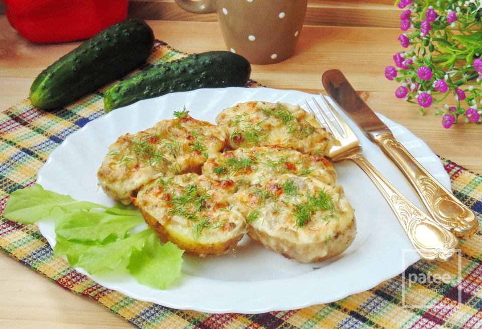 Запеченный картофель с чесночно-грибным маслом - Шаг 15