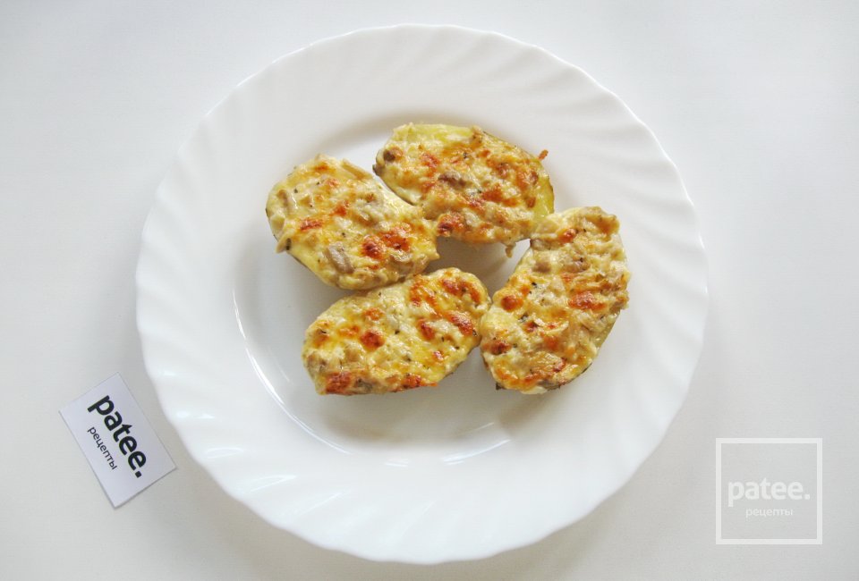 Запеченный картофель с чесночно-грибным маслом - Шаг 13