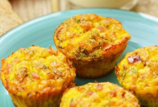 Мини-омлеты с ветчиной🥓