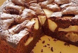 Диетическая шоколадная шарлотка