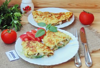 Драники с курицей и сыром