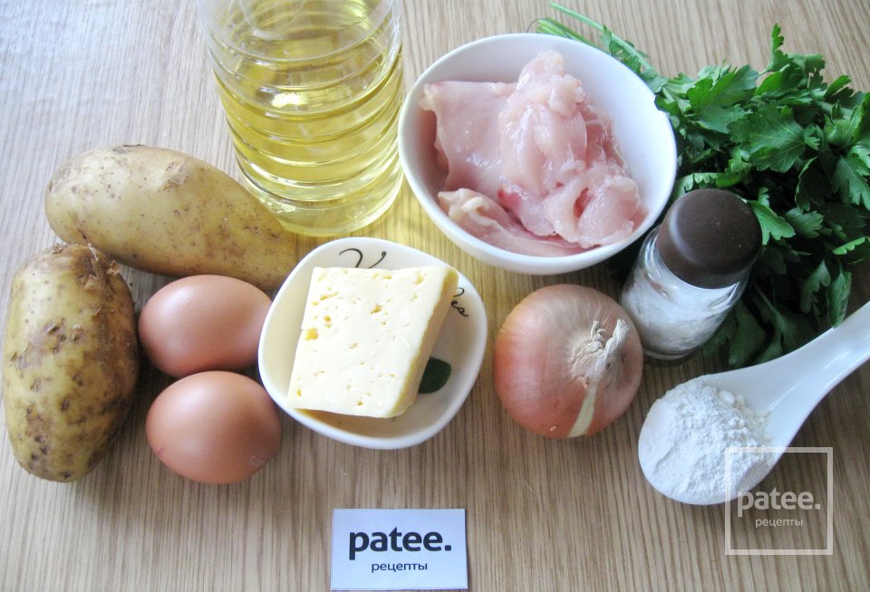 Драники с курицей и сыром - Шаг 1