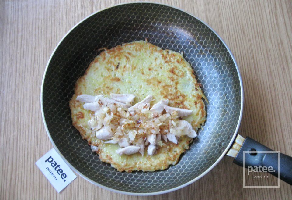 Драники с курицей и сыром - Шаг 14