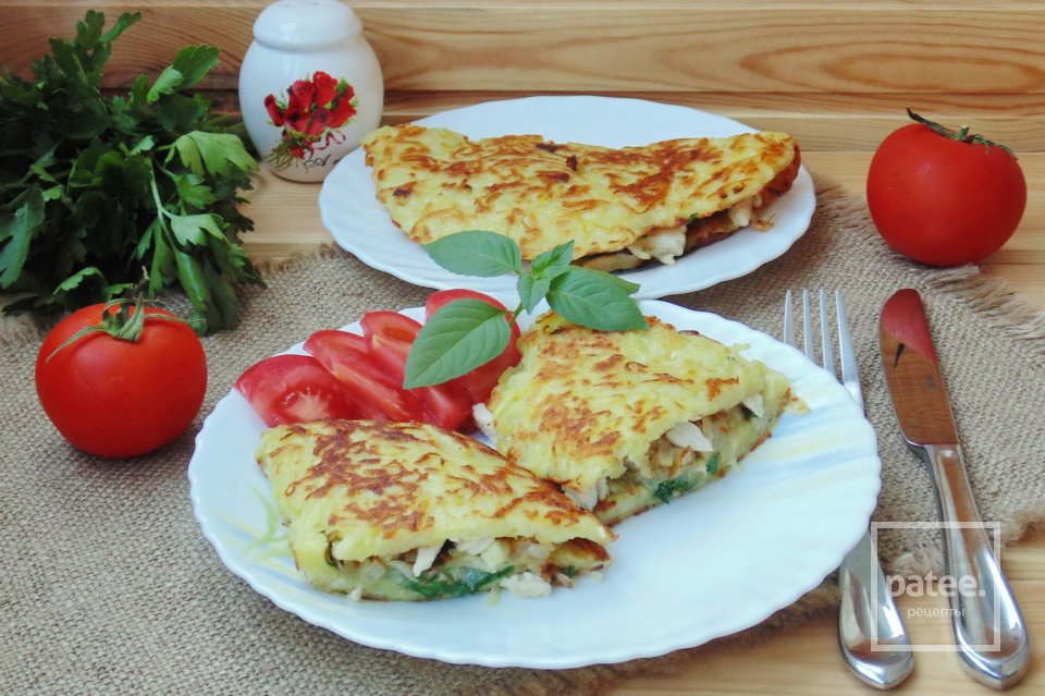 Драники с курицей и сыром - Шаг 20