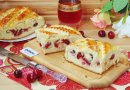 Ночное дрожжевое тесто и пирог с черешней из него