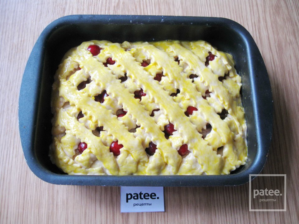 Ночное дрожжевое тесто и пирог с черешней из него - Шаг 17