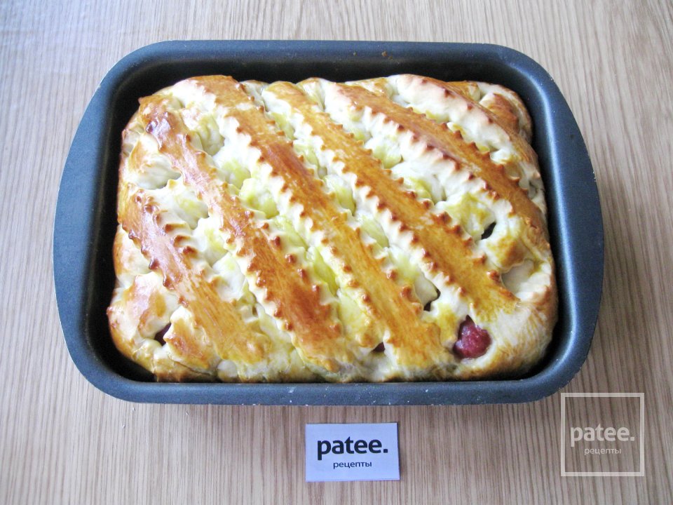 Ночное дрожжевое тесто и пирог с черешней из него - Шаг 18