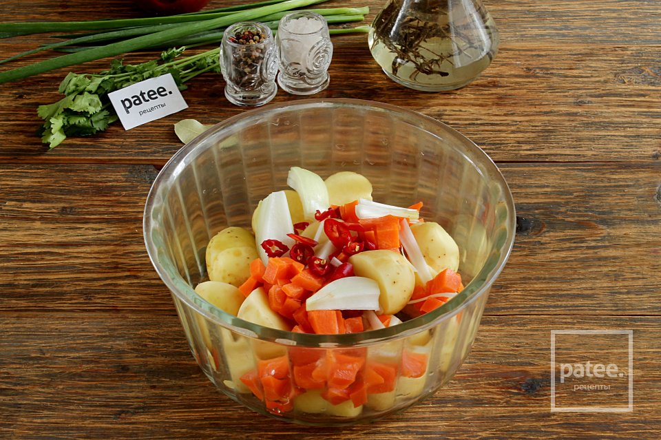 Быстрое жаркое с курицей в "рукаве" - Шаг 5